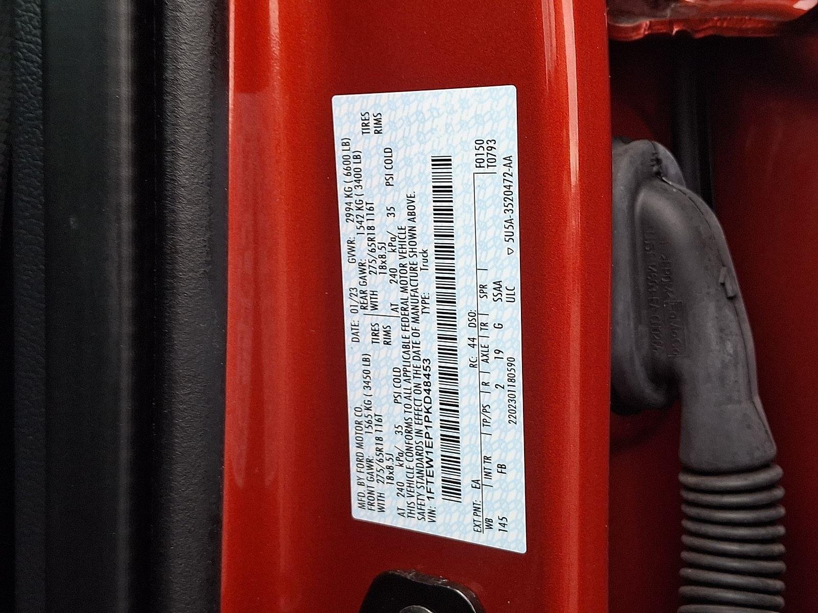 Certified Used 2023 Hot Pepper Red Tinted Clearcoat Ford XLT image 27