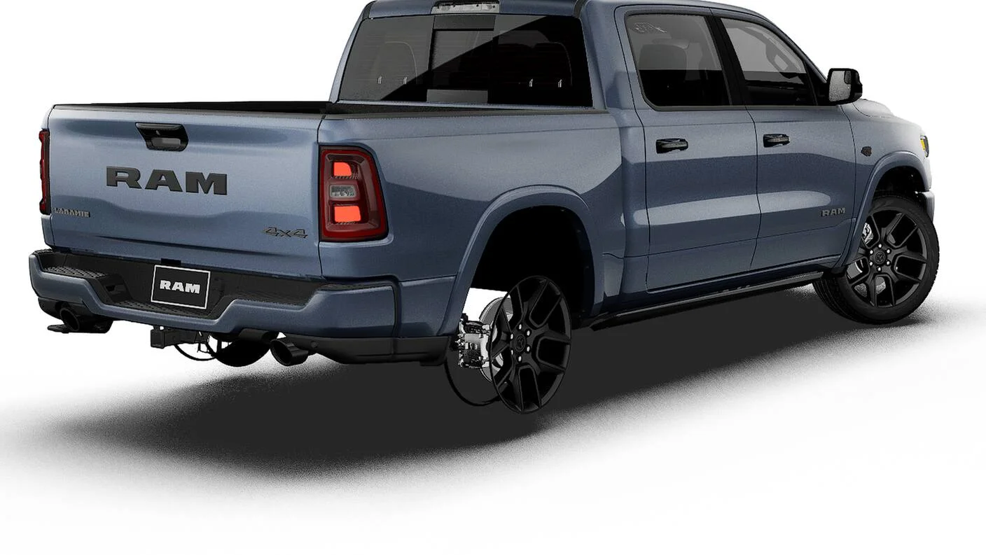 New 2027 Forged Blue Metallic Exterior Paint RAM Laramie image 2