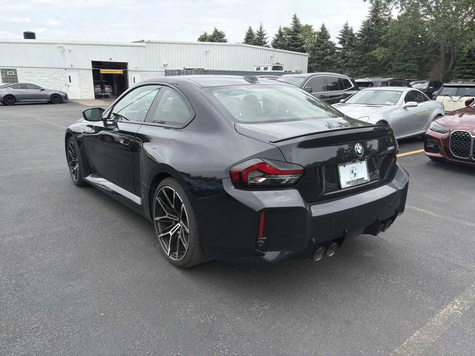 Used 2024 Black Sapphire Metallic BMW M2 Base image 3