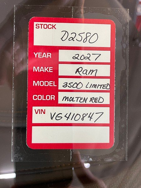 New 2027 Molten Red Pearl-Coat Paint RAM Longhorn Mega Cab 6