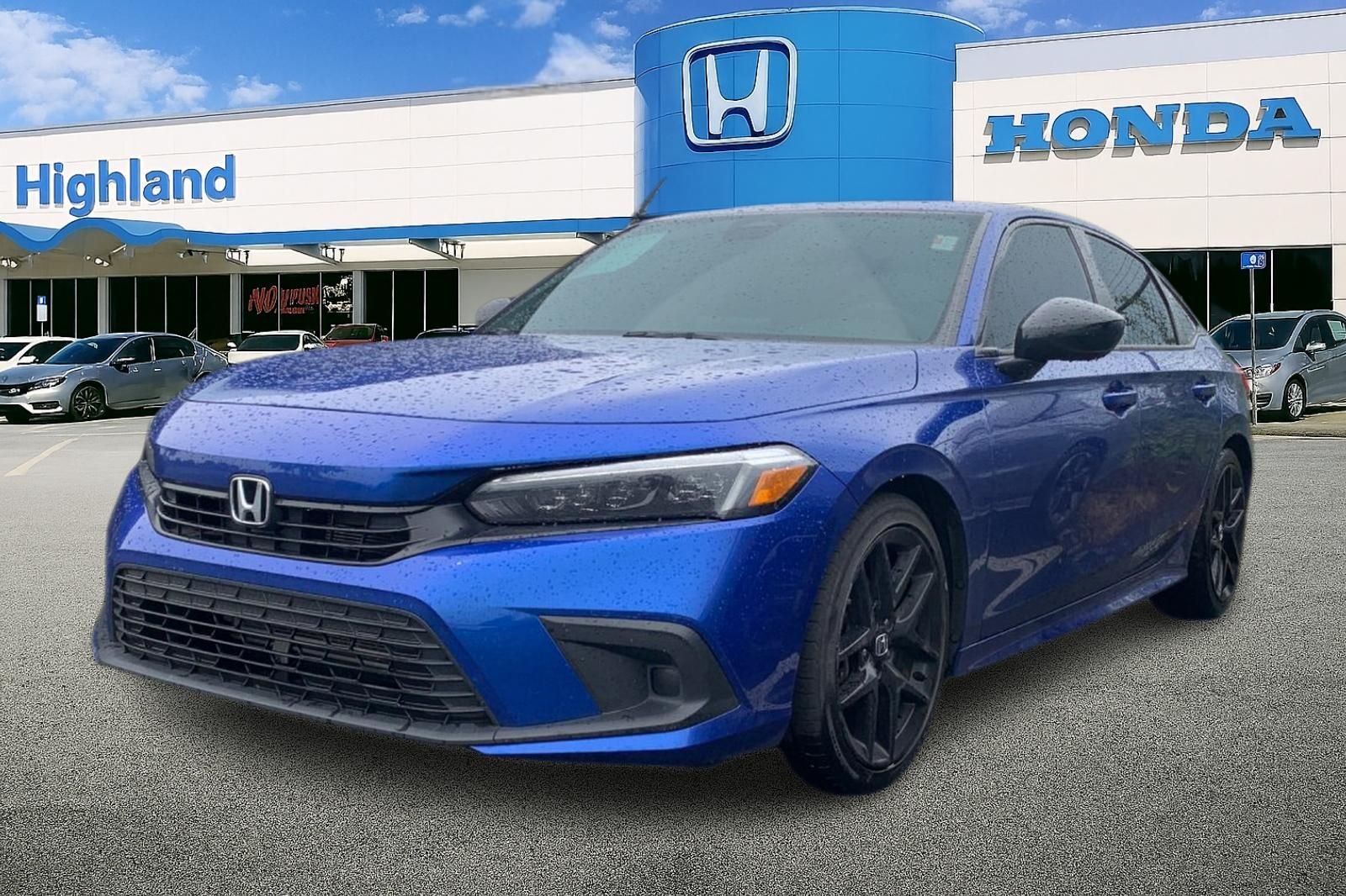 Certified Used 2023 Blue Honda Sport image 1