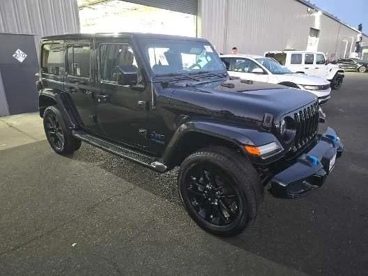 Used 2021 Black Clearcoat Jeep Unlimited Sahara High Altitude image 3