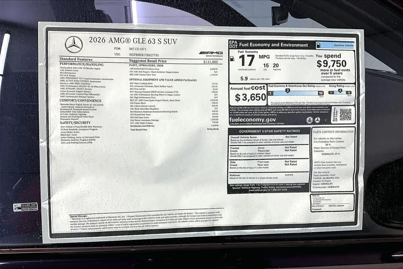New 2026 MANUFAKTUR Silicon Grey Mercedes-Benz AMG® GLE 63 S image 18