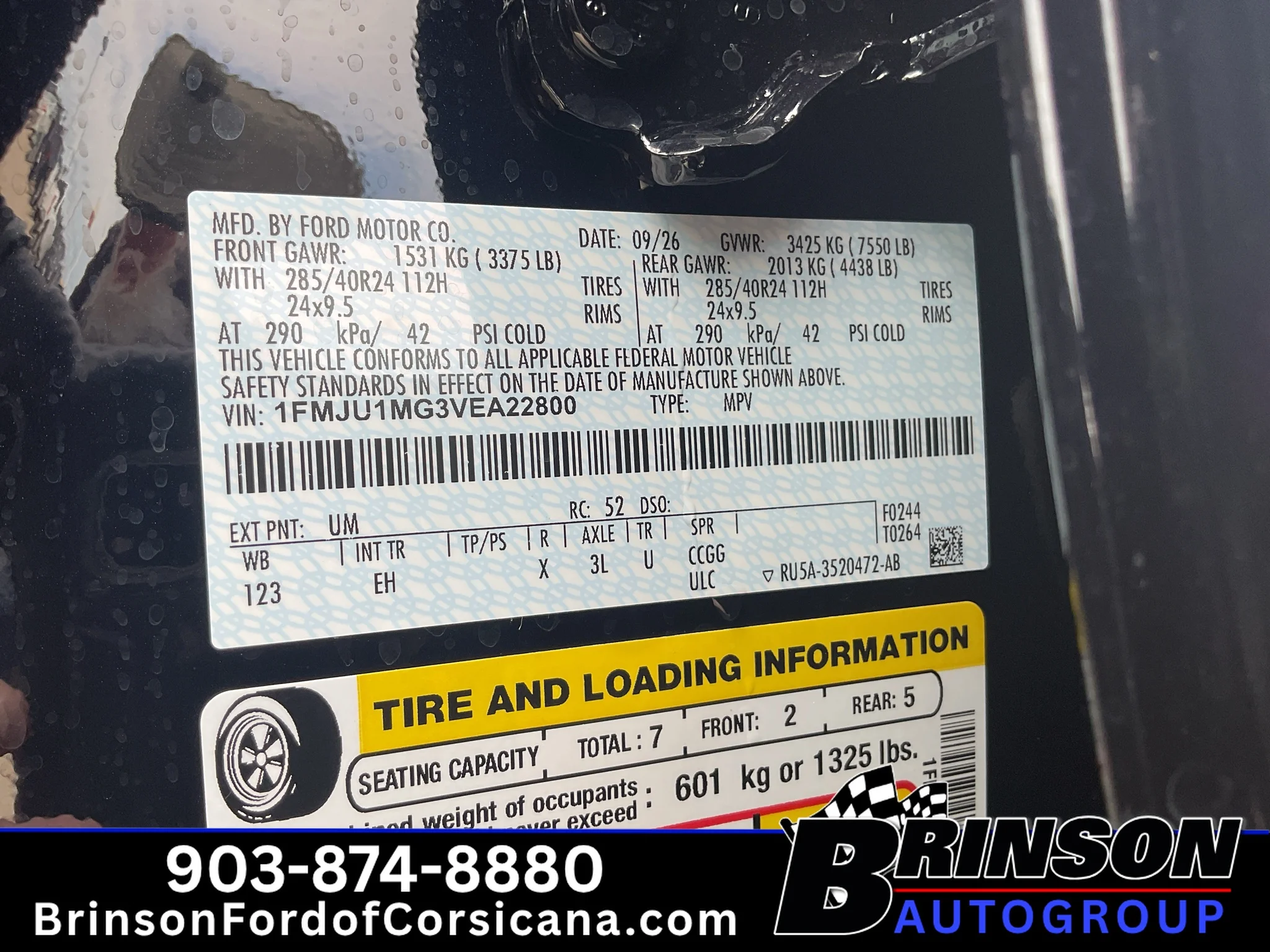 New 2027 Agate Black Metallic Ford Platinum image 20