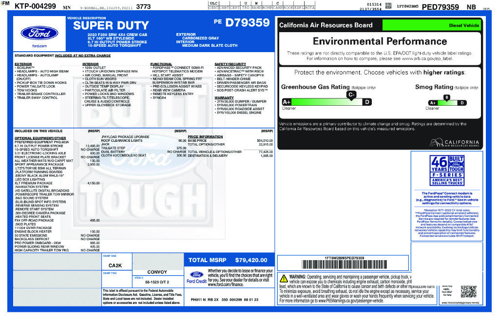 Used 2023 Carbonized Gray Metallic Ford XLT image 11