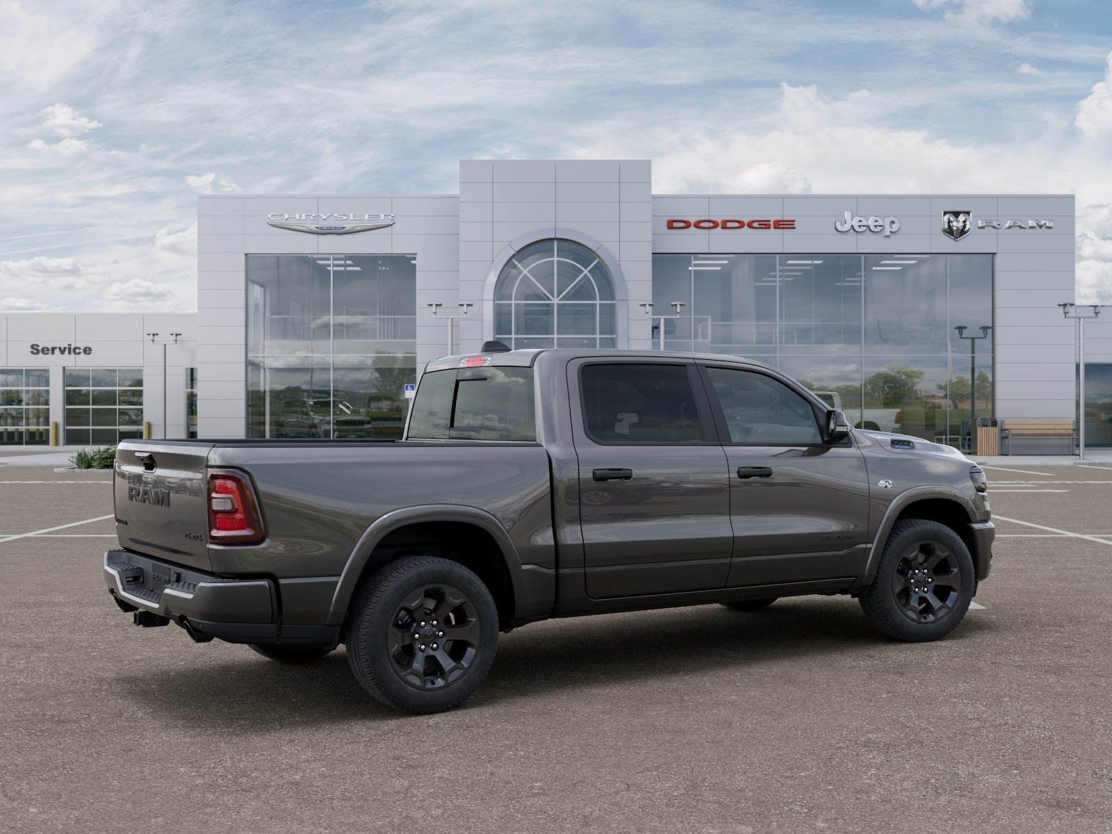 New 2026 Granite Crystal Metallic Clear-Coat Exterior Paint RAM Big Horn/Lone Star image 4
