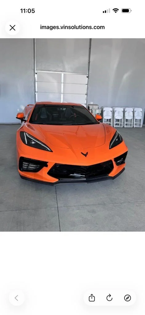 Used 2023 Amplify Orange Tintcoat Chevrolet Stingray image 3