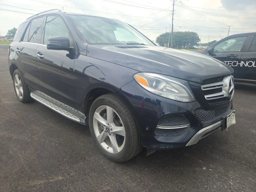 Certified Used 2018 Blue Mercedes-Benz GLE 350 image 1