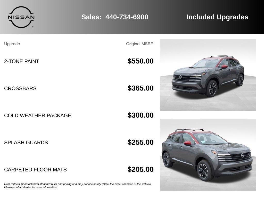 New 2026 Gun Metallic / Scarlet Ember Tintcoat Two-tone Nissan SV image 7