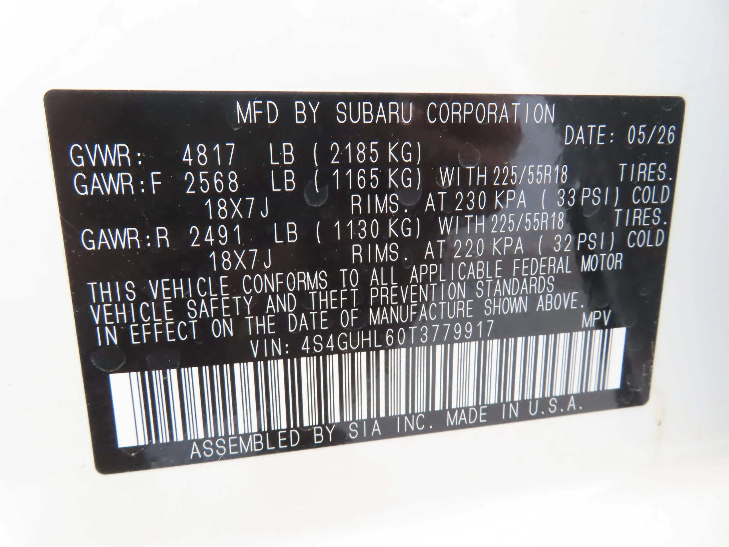 New 2026 White Subaru Limited image 26