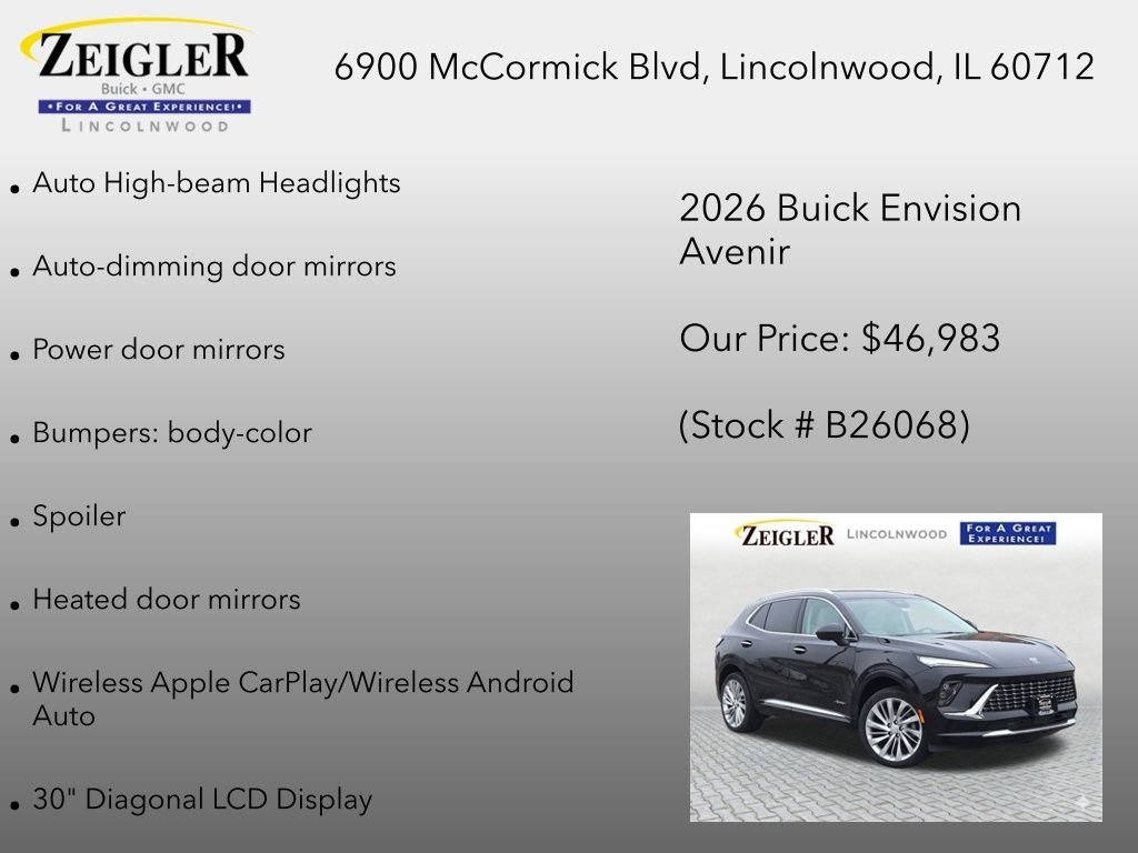 New 2026 Ebony Twilight Metallic Buick Avenir image 24
