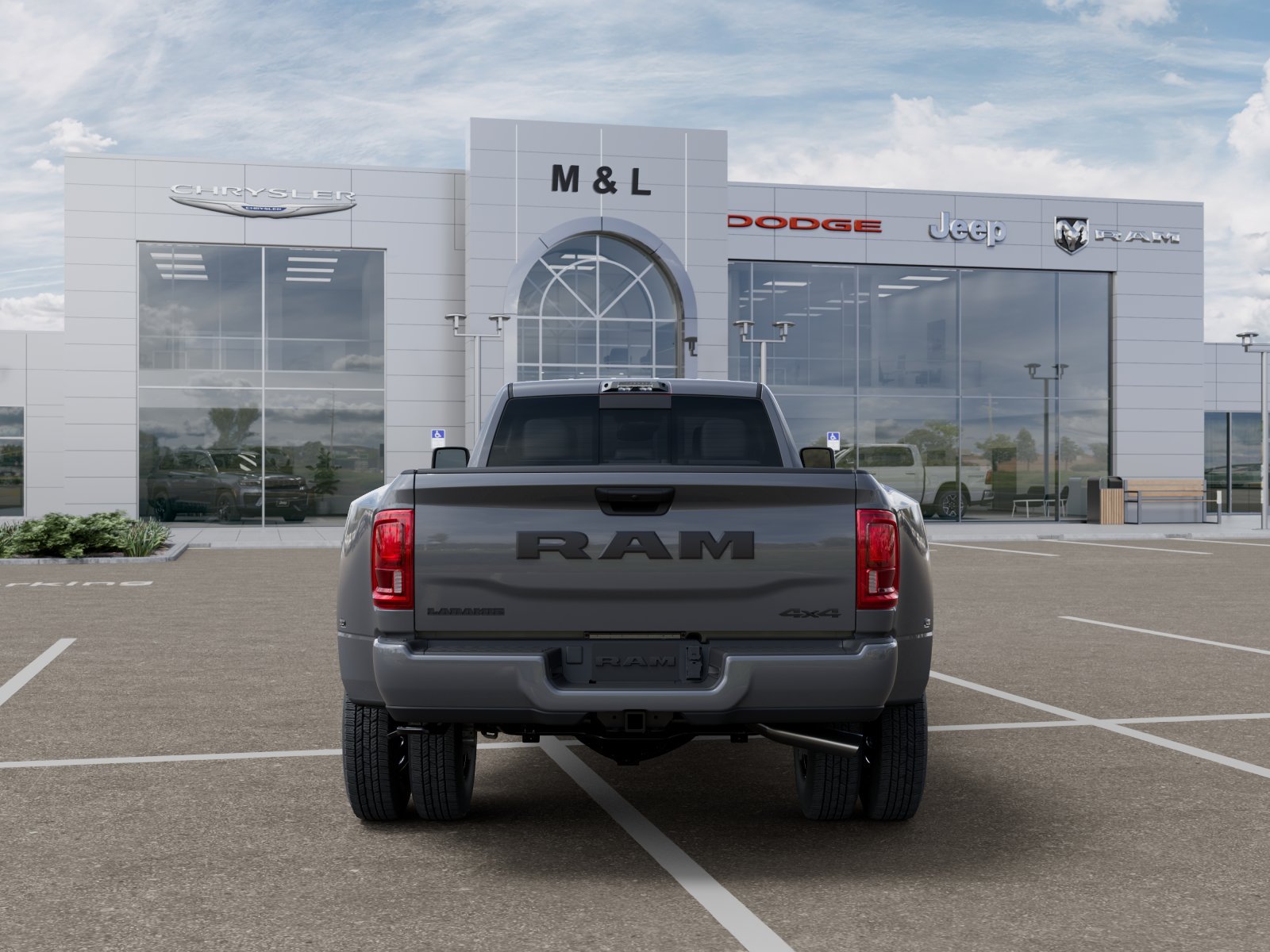 New 2026 Ceramic Gray Clear-Coat Exterior Paint RAM Laramie image 33