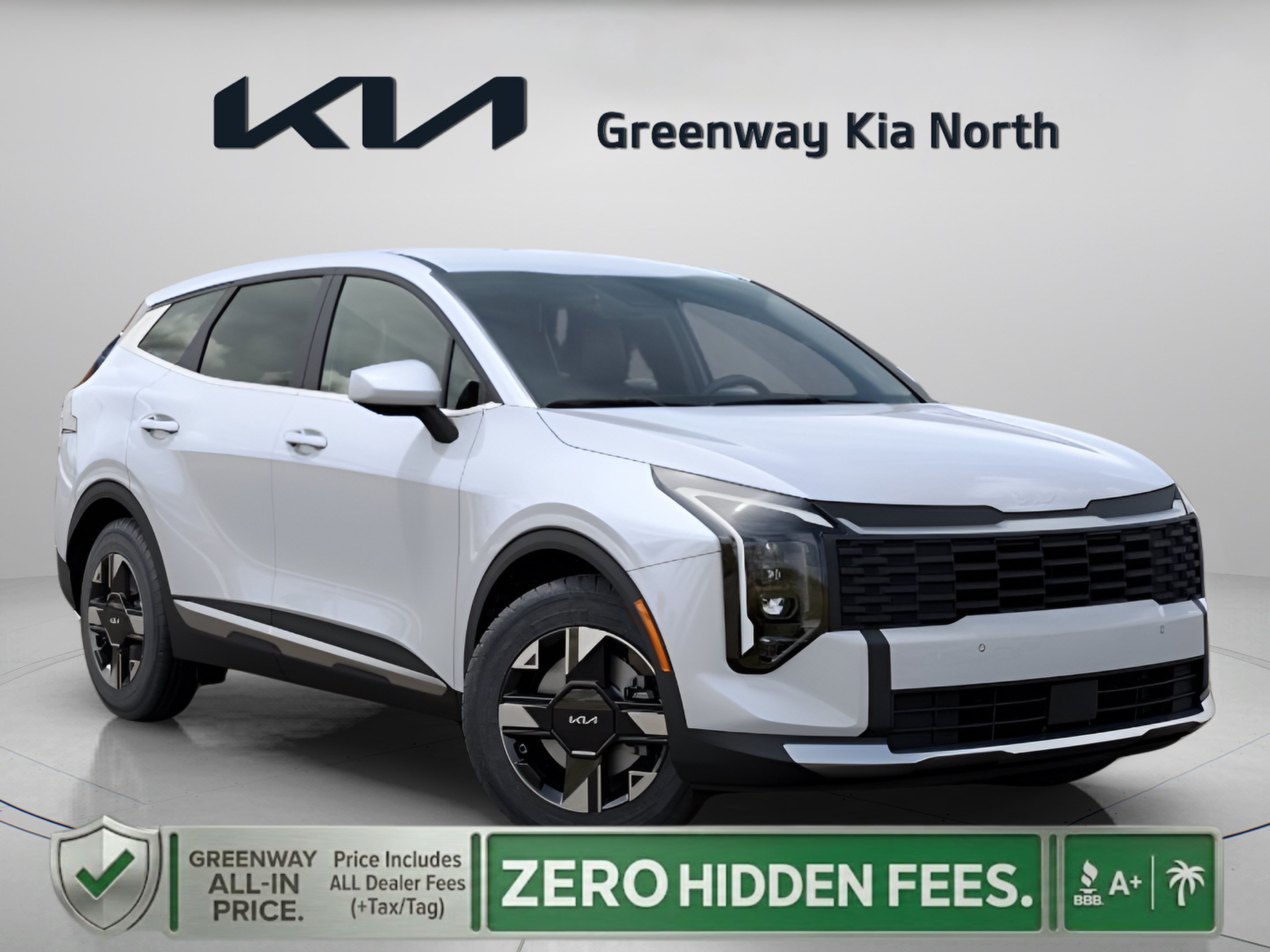 New 2026 Glacial White Pearl Kia LX image 1