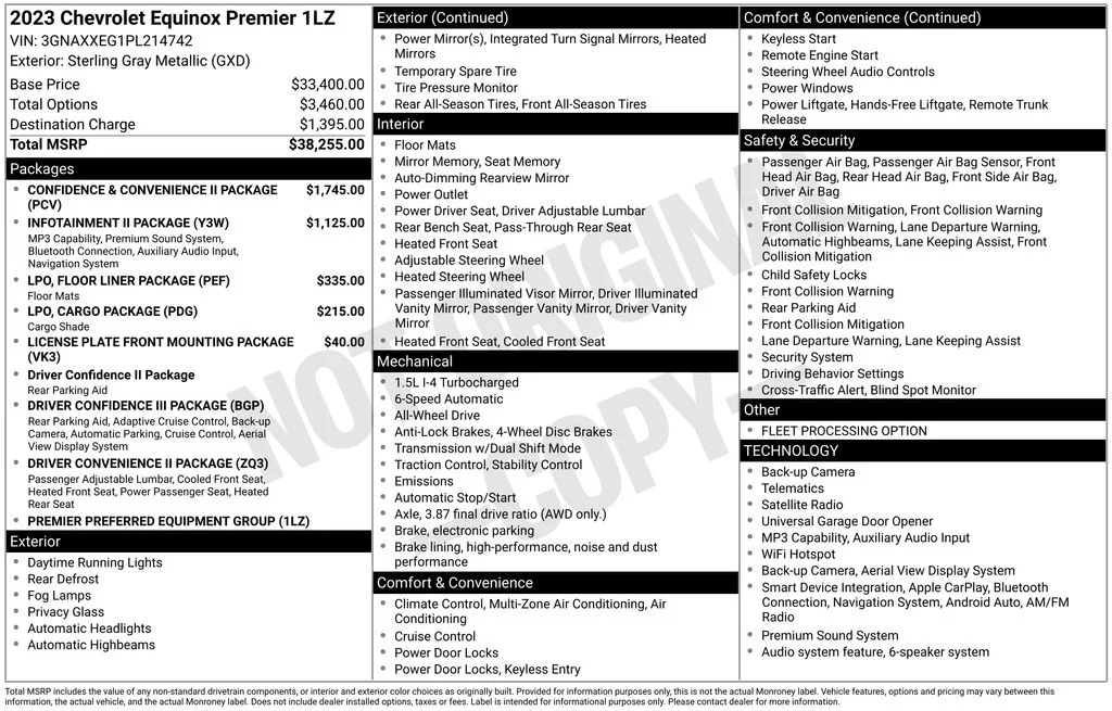 Used 2023 Gray Chevrolet Premier image 17