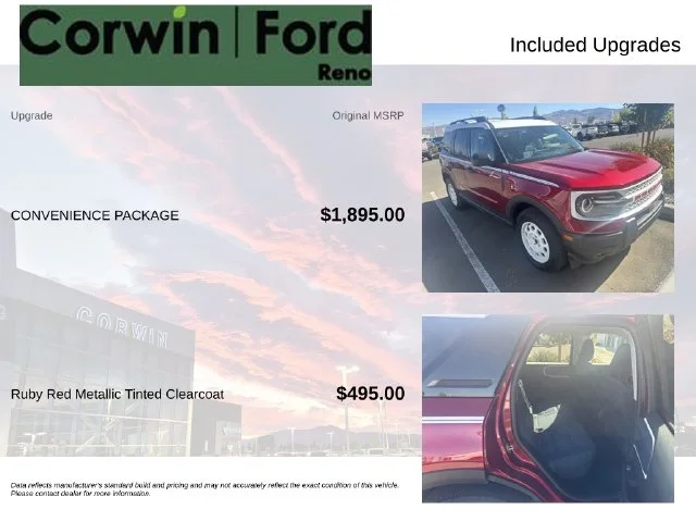 Used 2025 Ruby Red Metallic Ford Heritage image 3