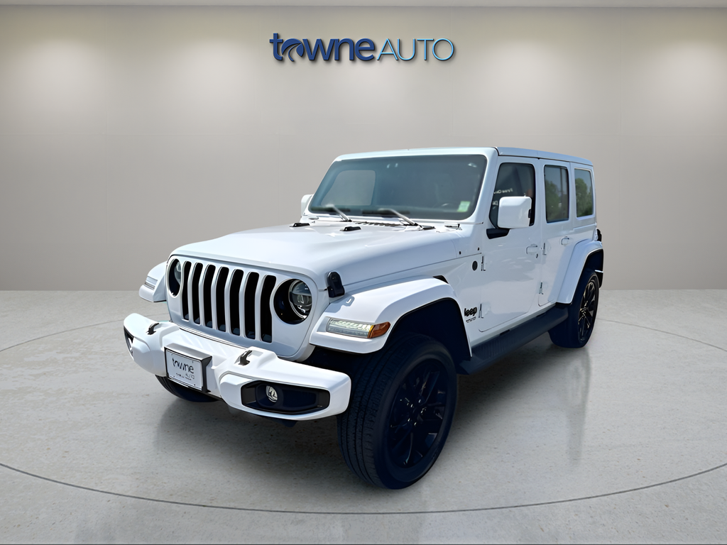 Used 2021 White Jeep Unlimited Sahara High Altitude image 2