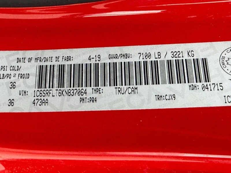 Used 2019 Flame Red Ram Sport 4x4 Crew Cab 5
