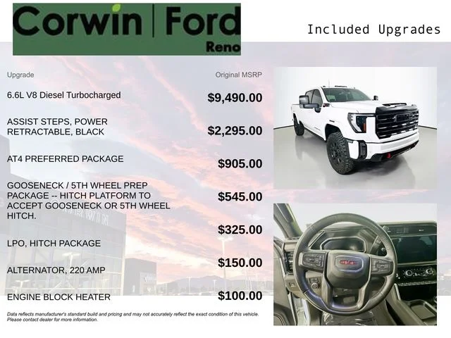 Used 2024 Summit White GMC AT4 image 3