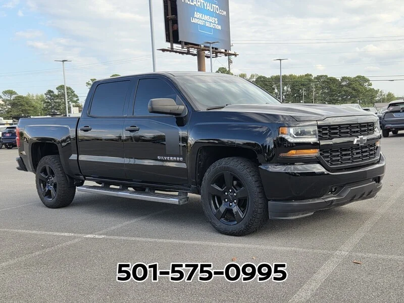 Used 2018 Black CHEVROLET 2WD CREW CAB 143.5" CUSTOM image 4