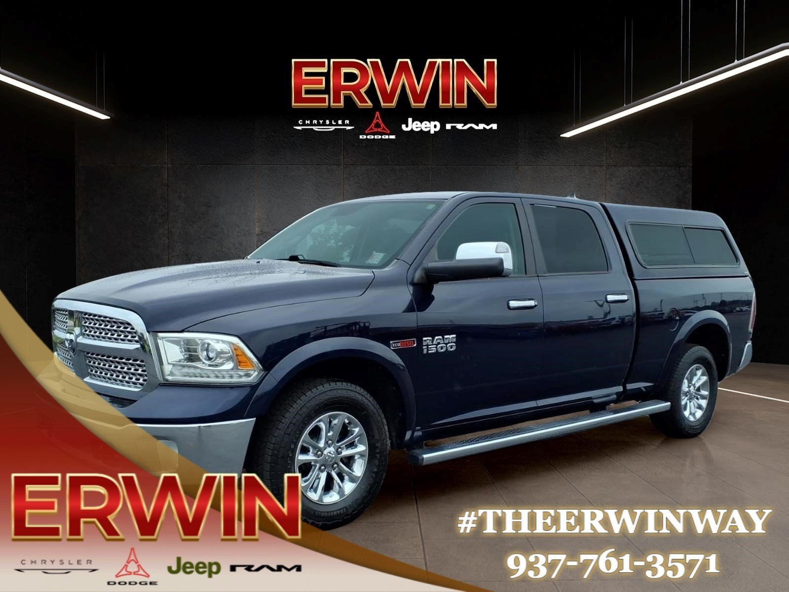 Used 2016 Blue Streak Pearl Coat RAM Laramie image 3