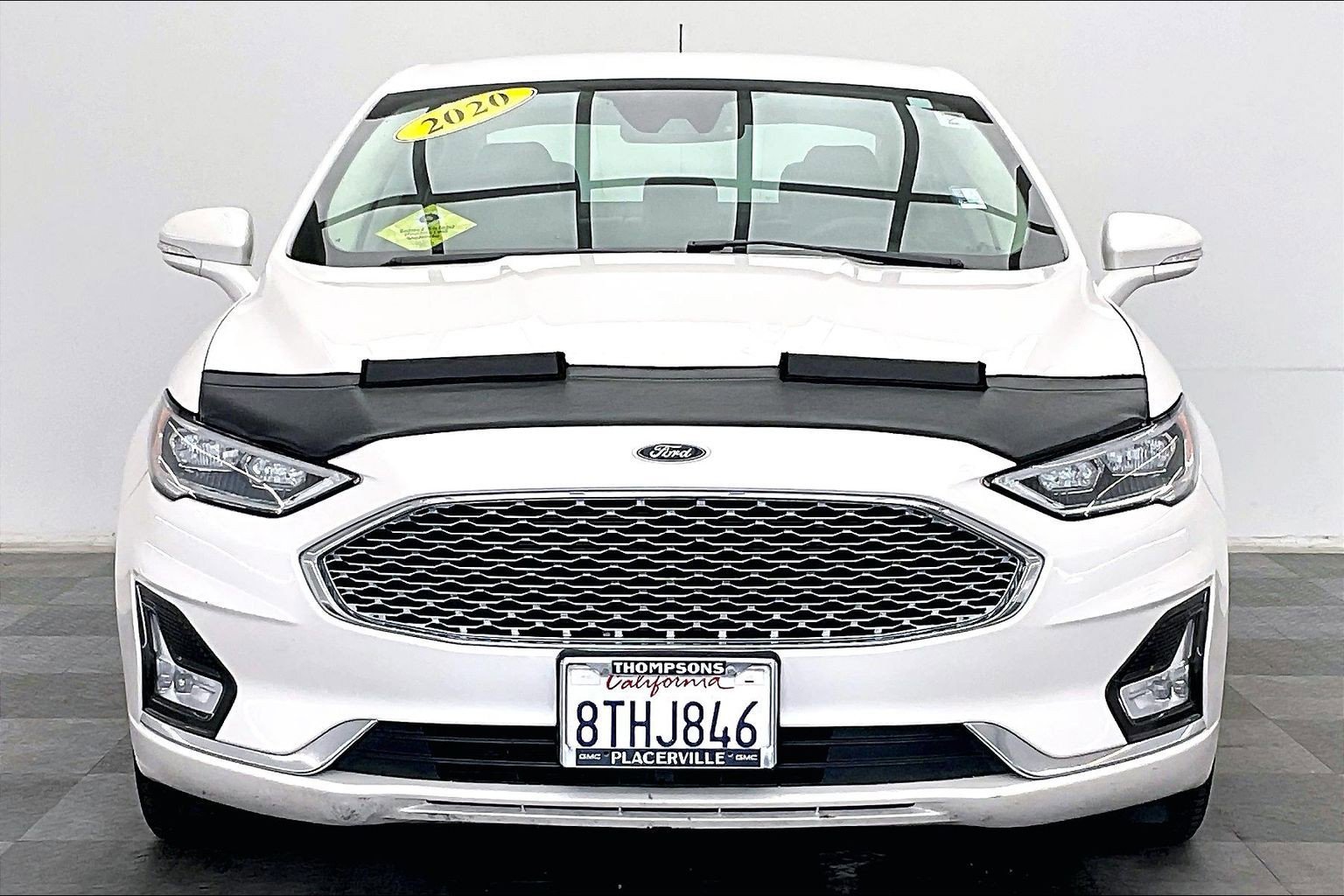 Used 2020 White Platinum Metallic Tri-Coat Ford Titanium image 2