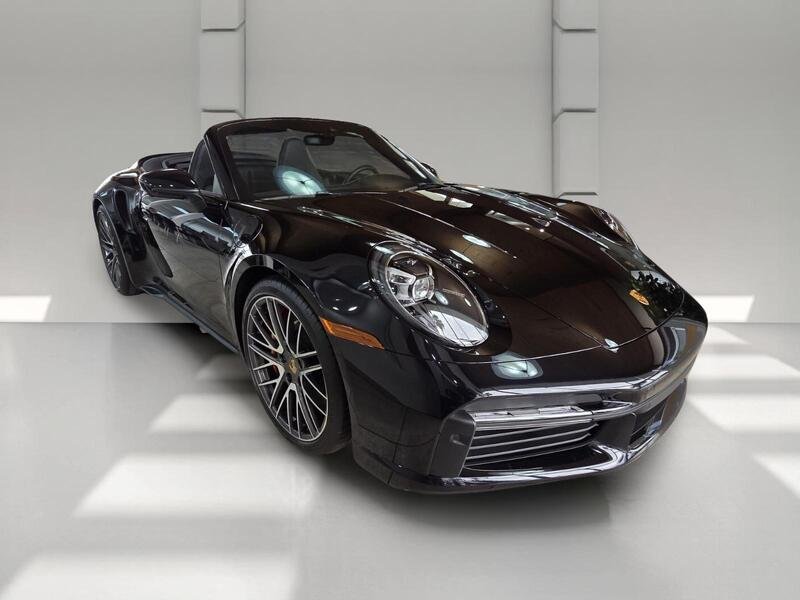 Used 2022 Black PORSCHE TURBO CABRIOLET image 7