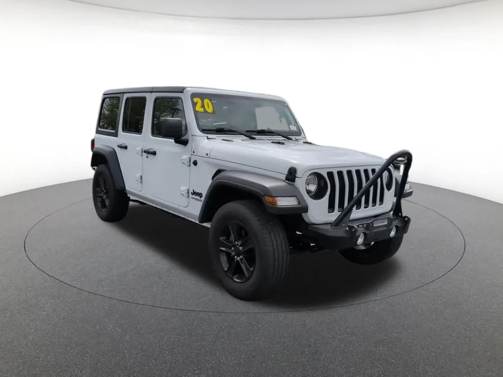 Certified Used 2020 White Jeep Unlimited Sport Altitude image 3