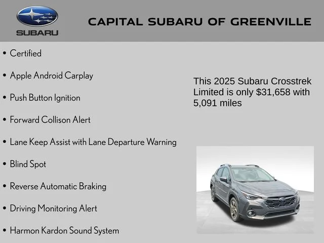 Used 2025 Gray Subaru Limited image 9