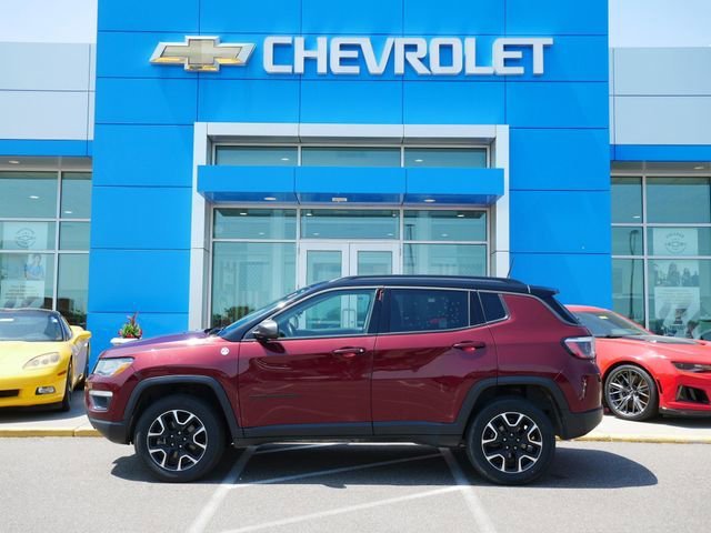 Used 2020 Jeep Compass Trailhawk with VIN 3C4NJDDB3LT238874 for sale in Roseville, Minnesota