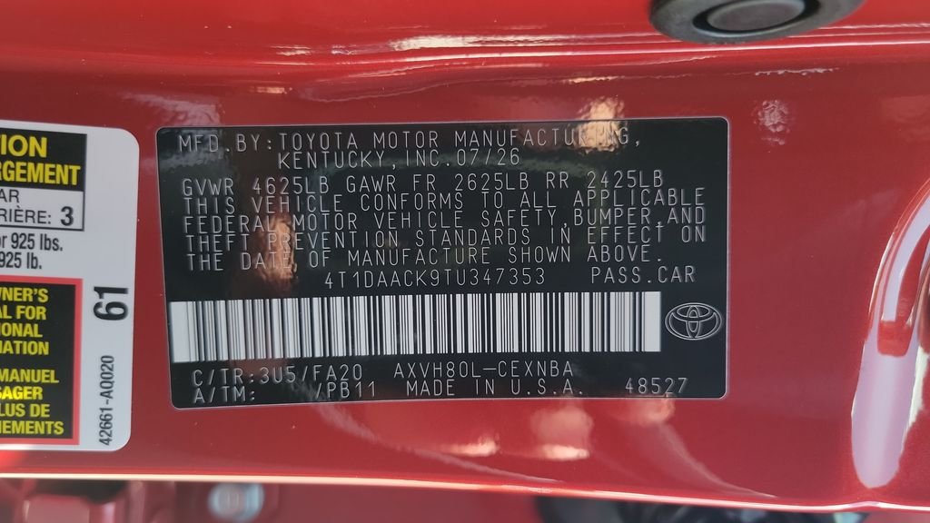 New 2026 Supersonic Red <sup>1</sup> Toyota  LE image 24