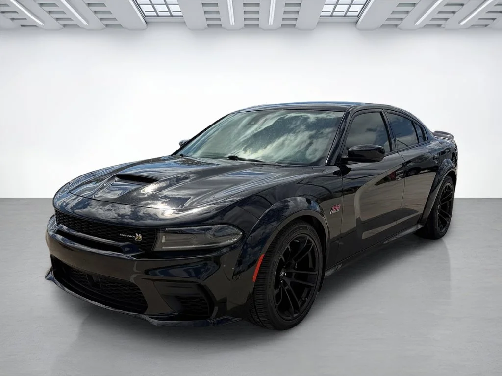 Used 2023 Black Dodge R/T Scat Pack Widebody image 7