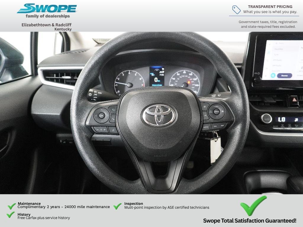 Used 2023 Classic Silver Metallic Toyota LE image 17