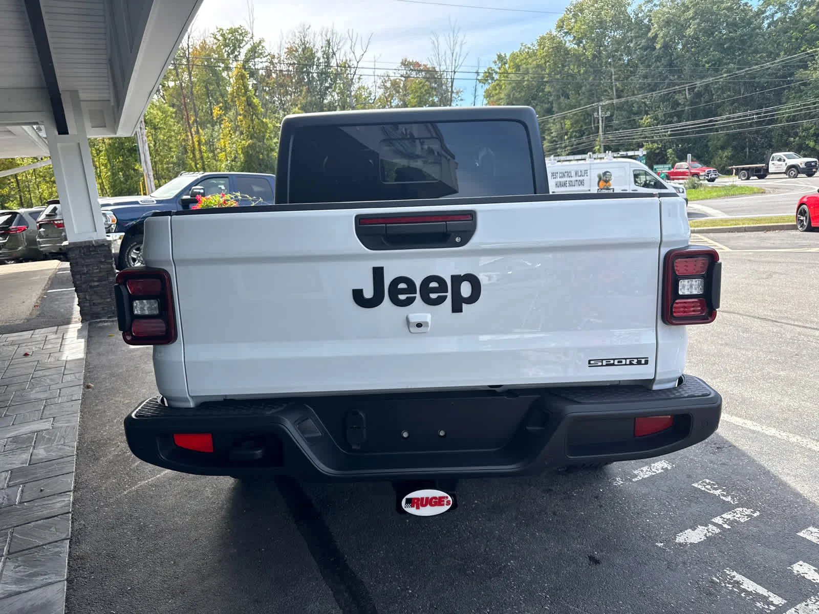 Used 2021 Bright White Clearcoat Jeep Sport S image 4