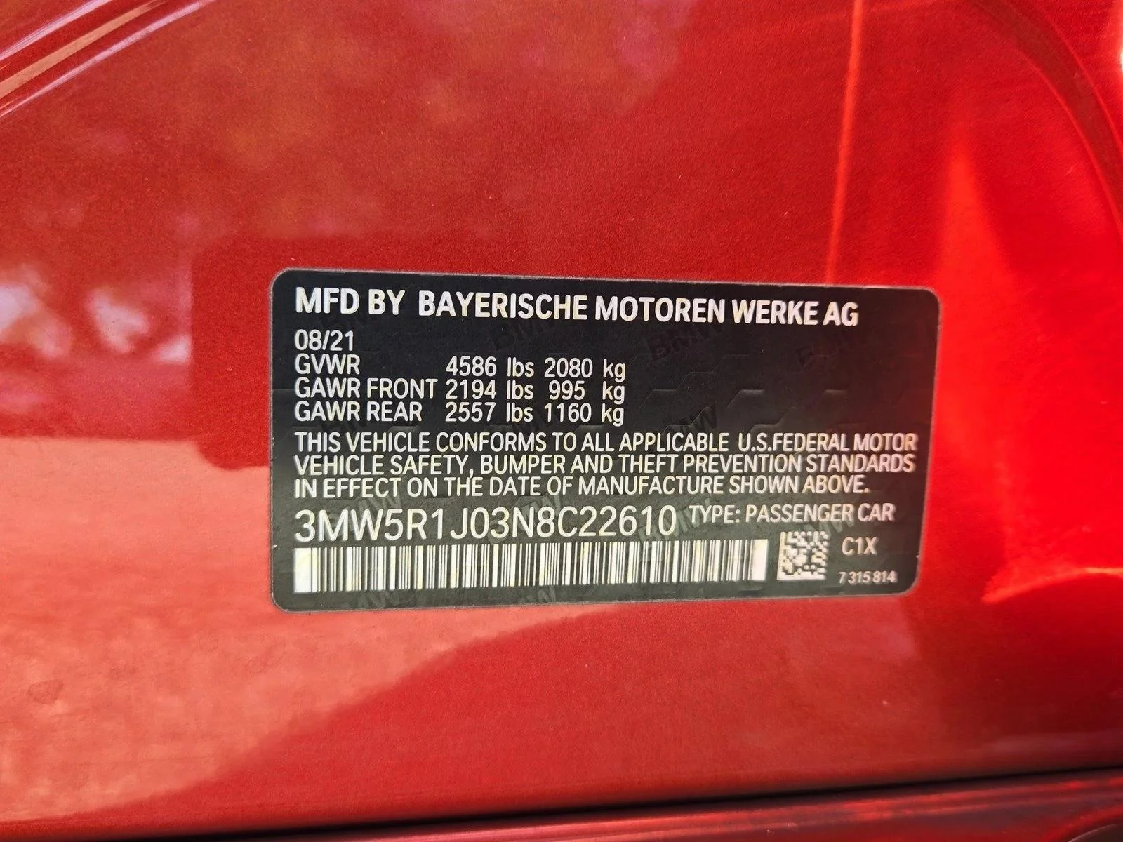 Used 2022 Sunset Orange Metallic BMW 330i image 16