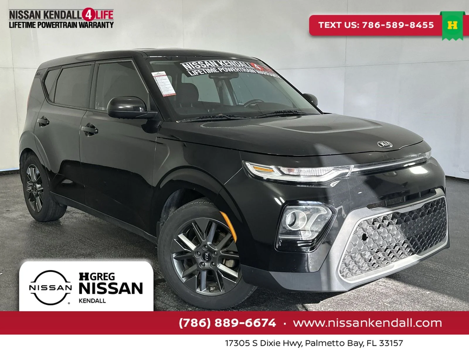 Used 2020 Black Kia EX image 1