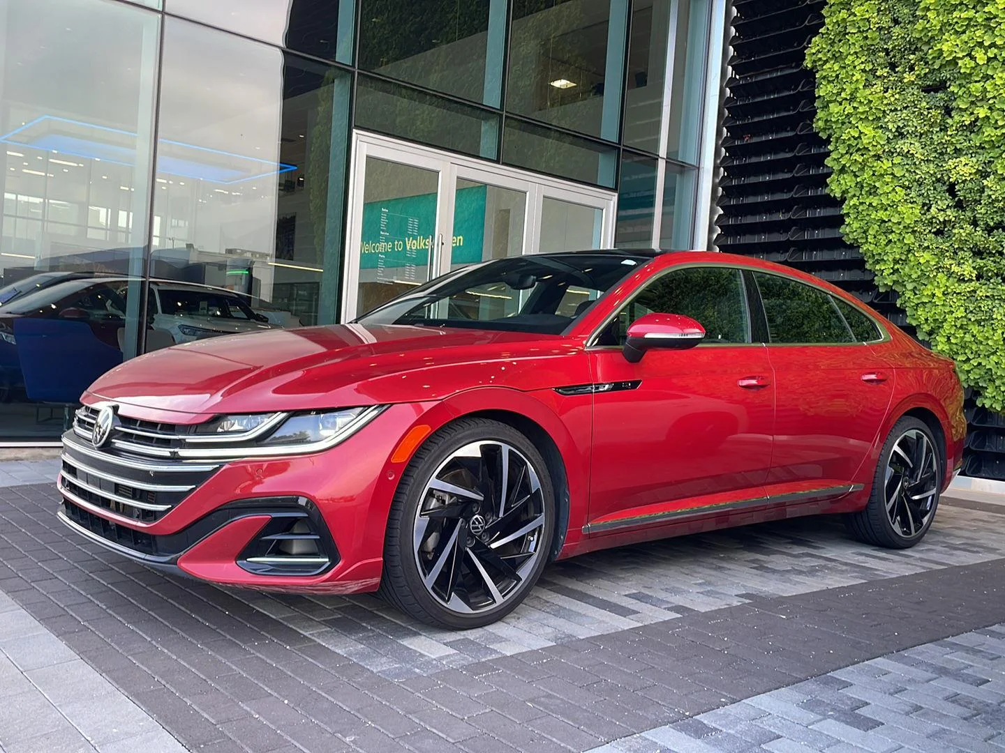 Certified Used 2021 Kings Red Metallic Volkswagen SEL Premium R-Line image 28
