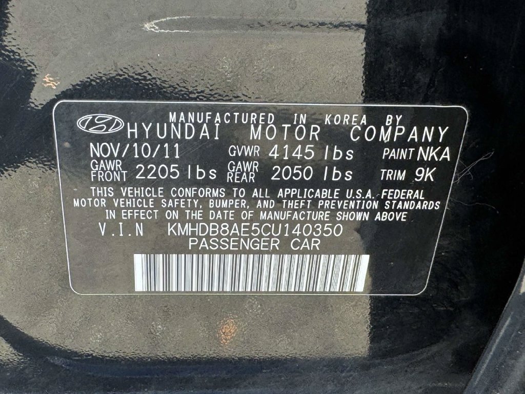Used 2012 Black Hyundai GLS image 27