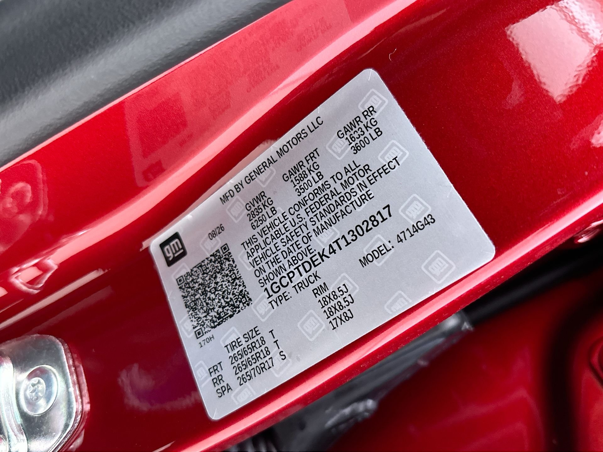 New 2026 Radiant Red Tintcoat Chevrolet Z71 image 61
