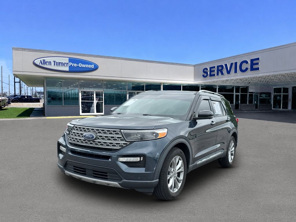 Used 2022 Stone Blue Metallic Ford Limited image 4