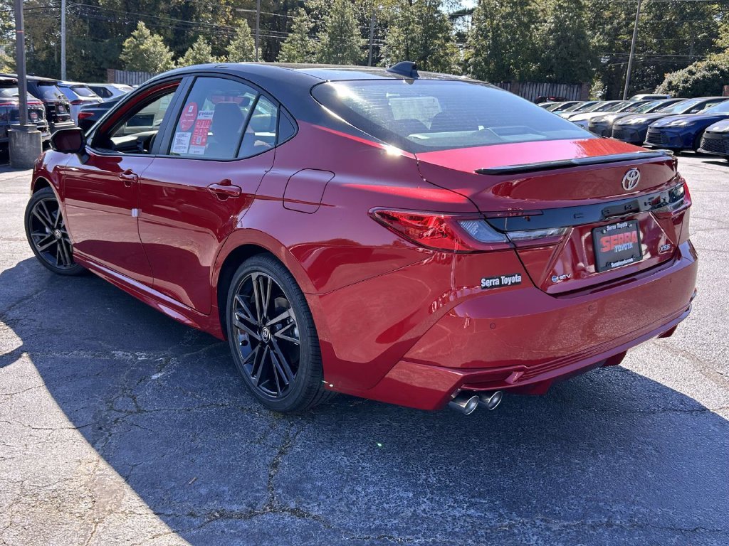 New 2027 Supersonic Red with Midnight Black Metallic roof Toyota XSE image 5