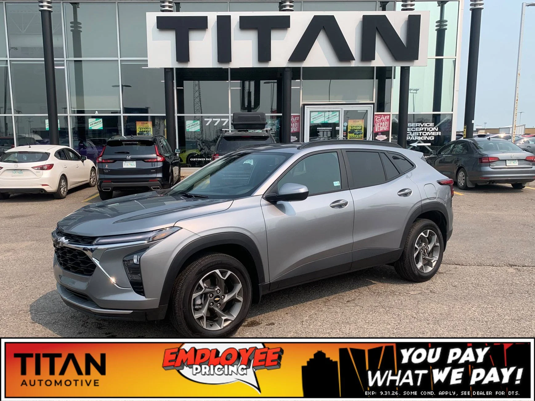 Certified Used 2026 Sterling Grey Metallic Chevrolet LT*Htd Seats | Remote Start | CarPlay | Htd Wheel | Lane Keep Assist | Blind Spot Detection image 1