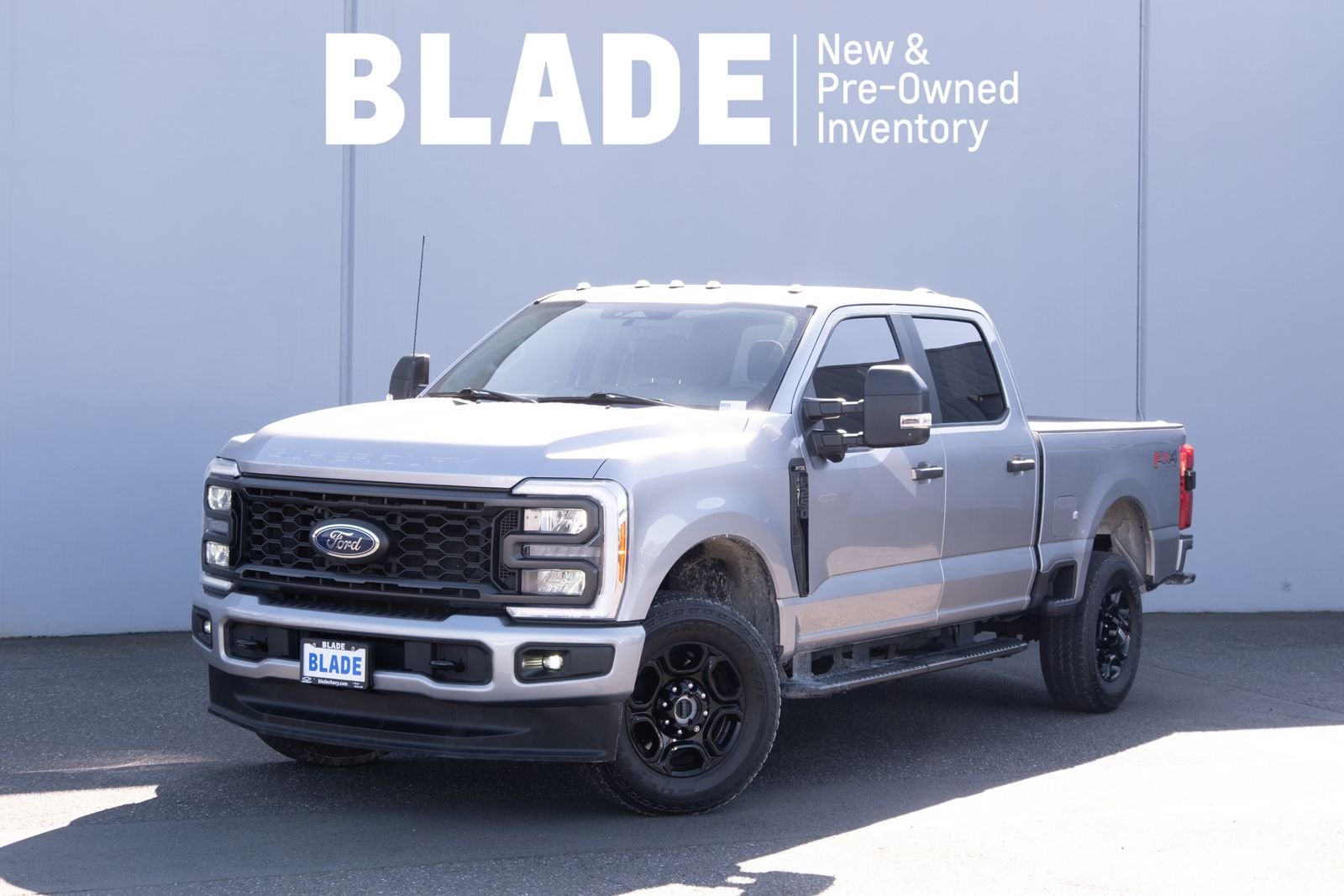 Silver 2023 Ford F-250 Super Duty XL Crew Cab 4WD Pickup Truck Four-Wheel Drive