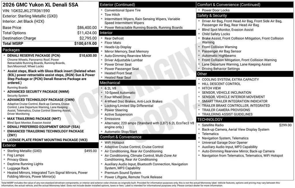 New 2026 Sterling Metallic GMC Denali image 48