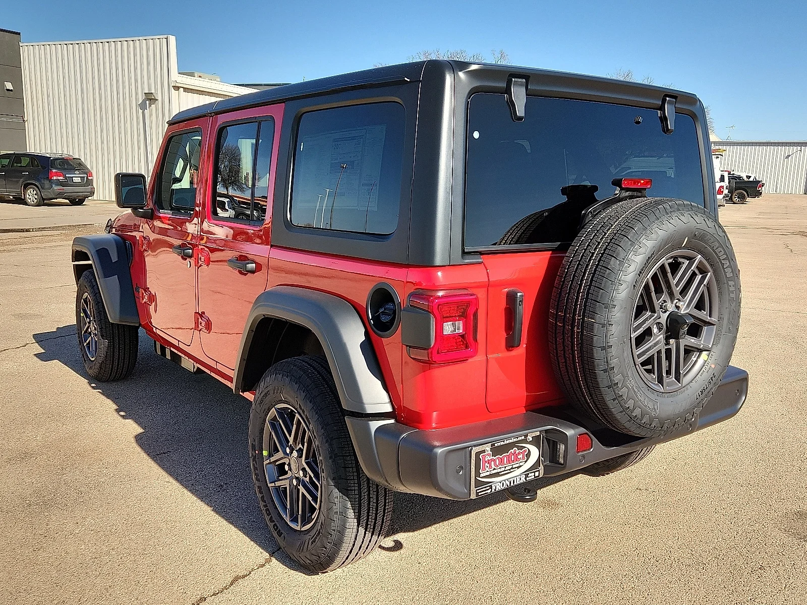 New 2026 Firecracker Red Clear-Coat  Paint Jeep 4-DOOR SPORT S image 3