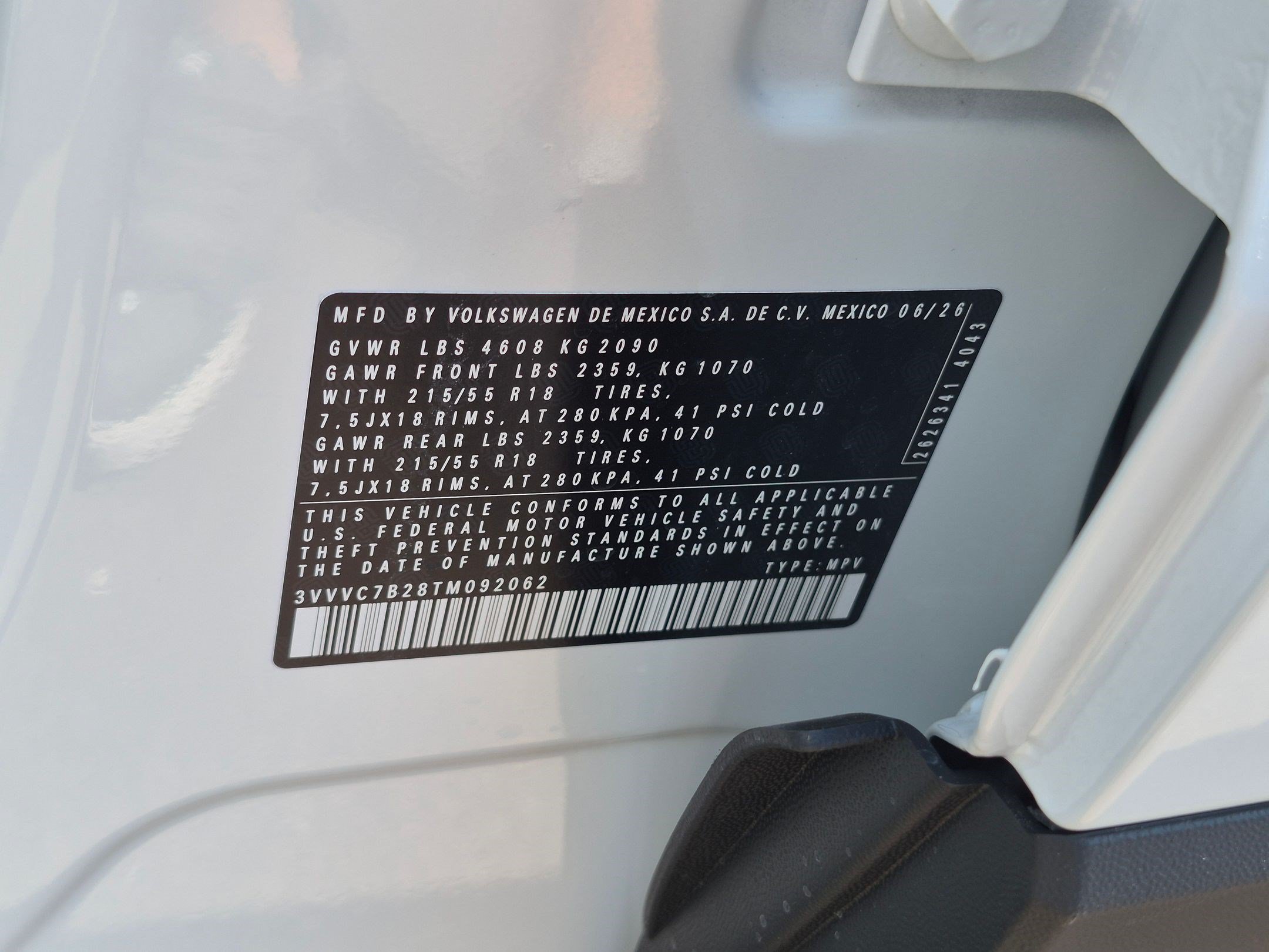 New 2026 Pure White Volkswagen SE image 16