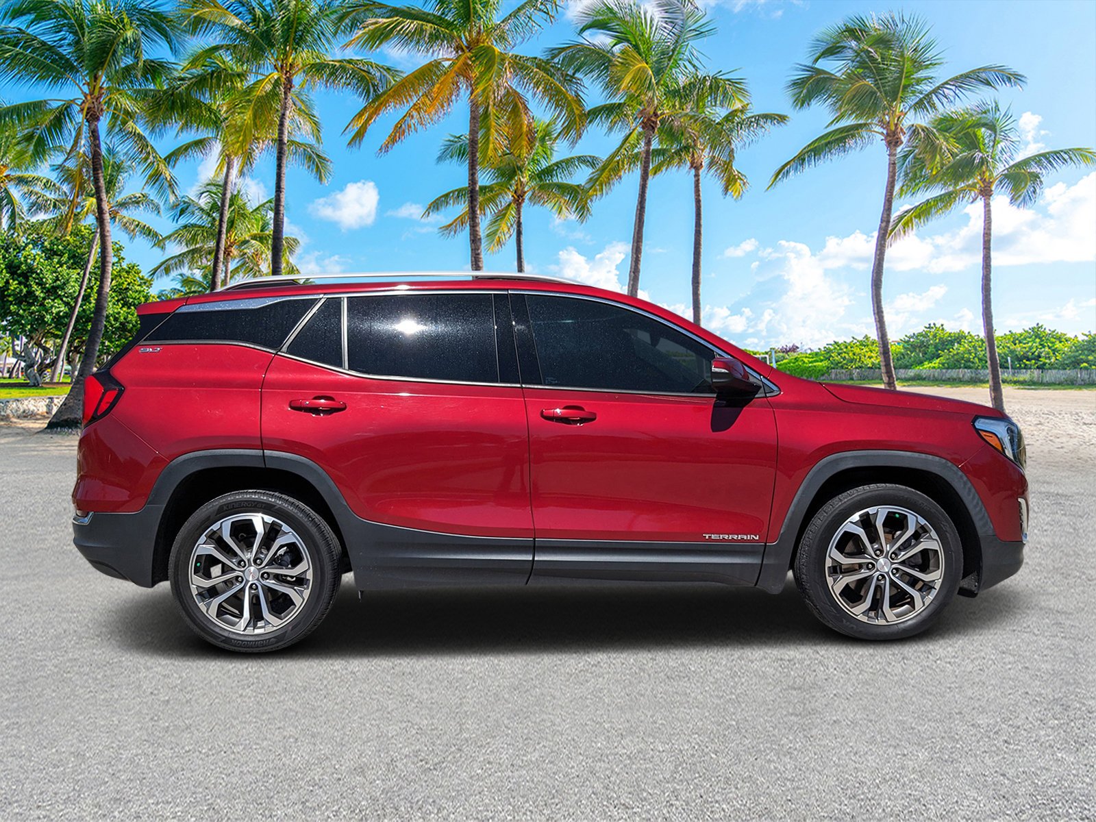 Used 2020 Red Quartz Tintcoat GMC SLT image 2