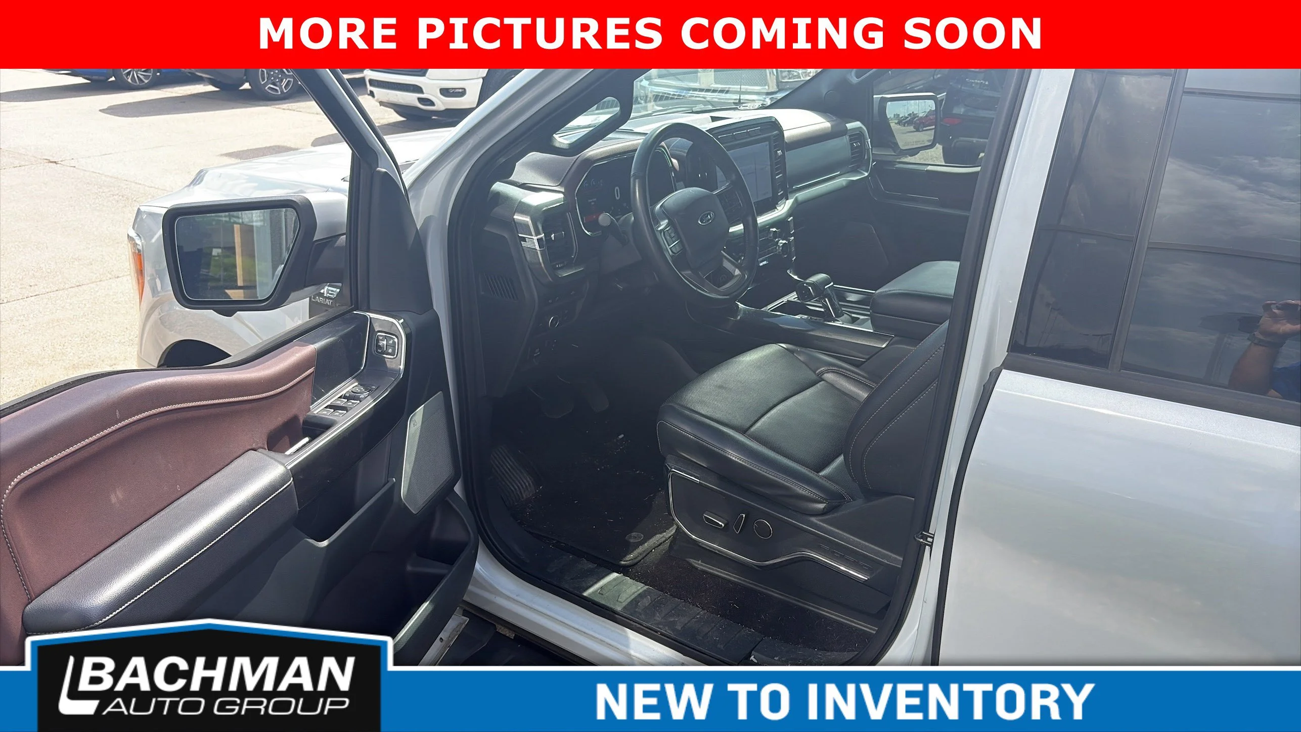 Used 2021 Star White Metallic Tri-Coat Ford LARIAT image 6
