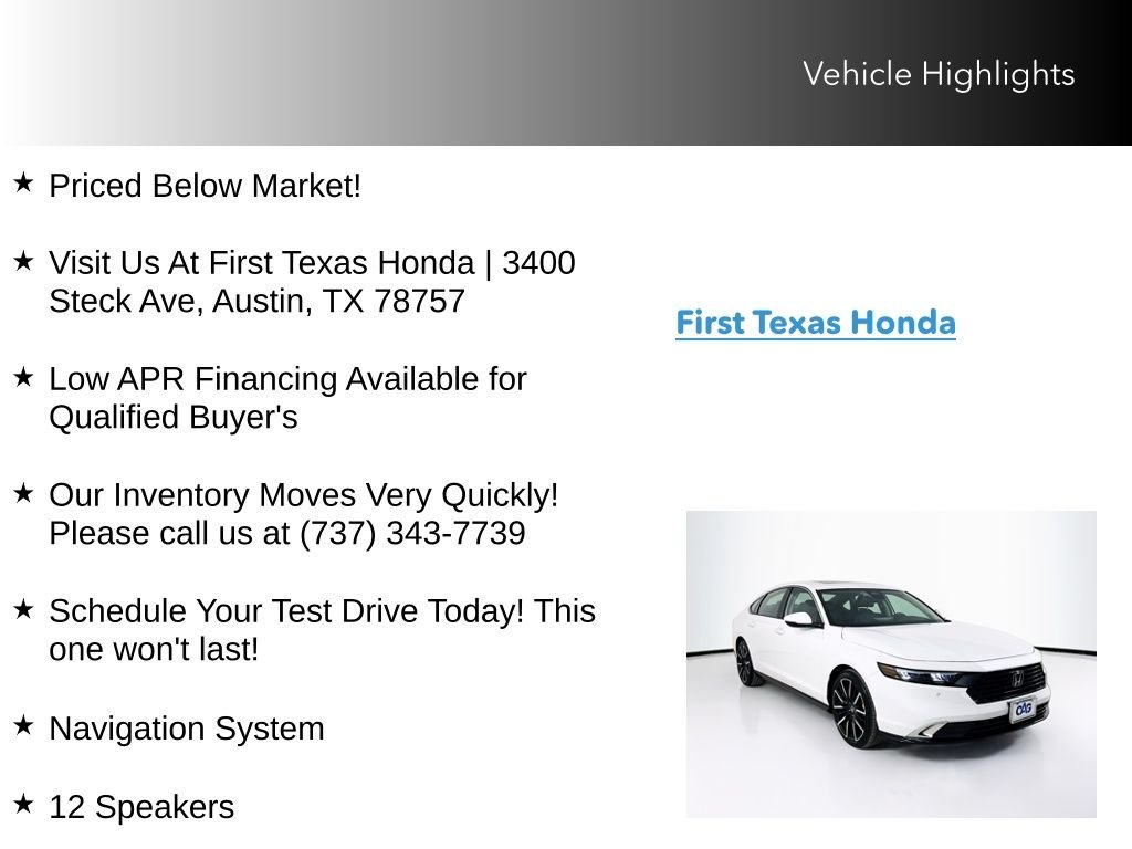 2025 Honda Accord Hybrid Touring - Photo 10