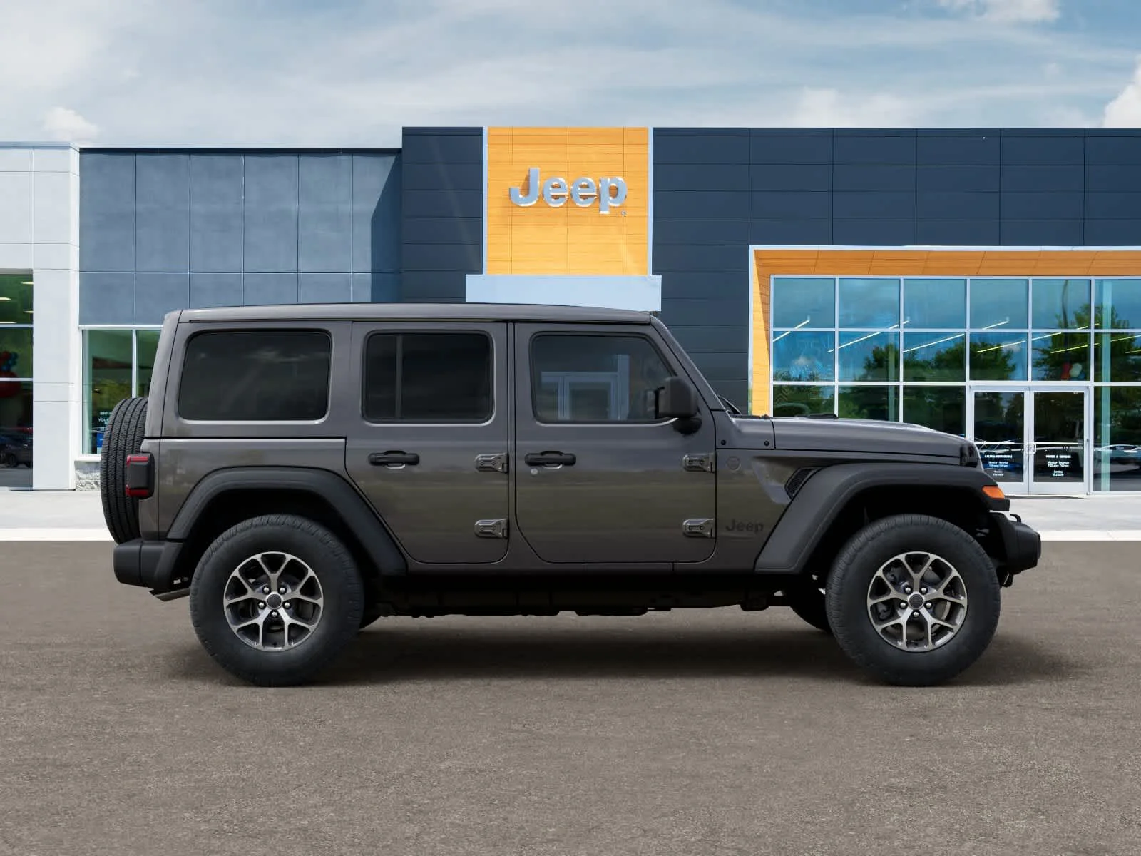 New 2025 Granite Crystal Metallic Clear-Coat Exterior Paint Jeep Sport S image 21