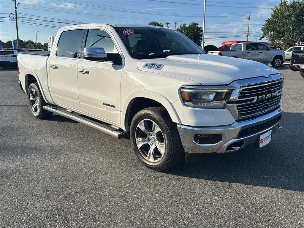Used 2022 Bright White Clearcoat Ram Laramie image 1